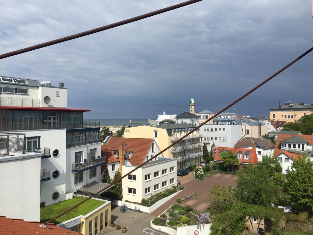 Ankerplatz Warnemuende - Direkte Strandnaehe Mit Leuchtturmblick Rostock Exterior foto